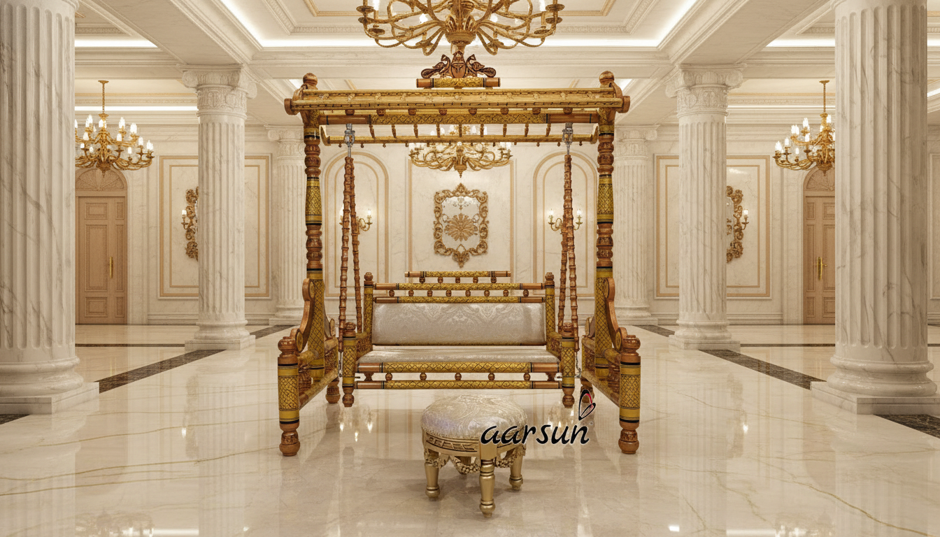 Maharani Graceful Wooden Jhula